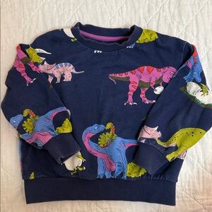 Mini Boden dinosaur crewneck sweatshirt